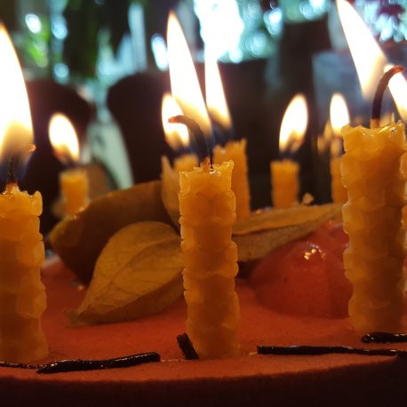 birthday cake candle natural eco